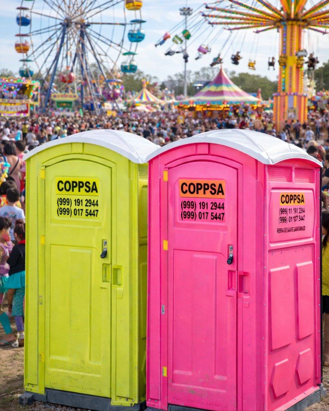 Sanitarios portátiles COPPSA en evento